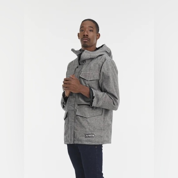 Burton Men's Ski/Snowboard Covert Insulated Thermolite Jacket in Bog Heather - Picture 9 of 15